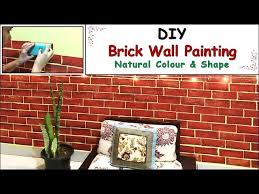 Diy Brick Wall Effect Painting Diwali