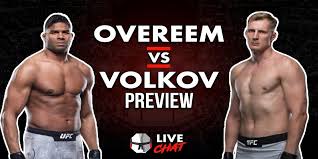 Volkov (also known as ufc fight night 184, ufc on espn+ 42 and ufc vegas 18) was a mixed martial arts event produced by the ultimate fighting championship. Streams Live Overeem V Volkov Live On Free Tickets Thu Mar 18 2021 At 7 00 Pm Eventbrite