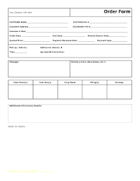 Sales Order Template 4 Templates Form Resume Customer