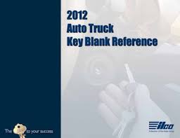 2012 Auto Truck Key Blank Reference Pdf Kaba Ilco