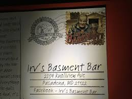A Visit To Irv S Basement Bar
