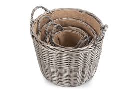 Strong Wicker Storage Log Basket