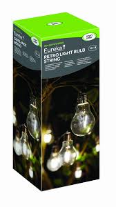 Eureka Retro Lightbulbs 10pk Blue