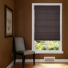 Home Decorators Collection Cordless Blackout Fabric Roman Shade 39x64 Coffee Brown