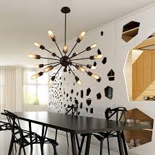 Sputnik Mid Century Vintage Modern Industrial Iron Pendant Lamp Lighting Loft Light Fixture Chandeliers Aliexpress