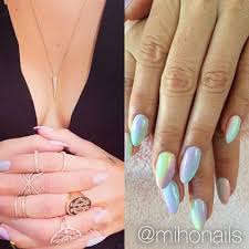 Kesha Green Light Blue Light Yellow Nails Steal Her Style