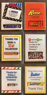 7 Candy Bar Thank You Notes For Volunteers Childrens Ministry Deals