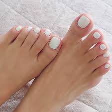 y2k white press on toenails solid color