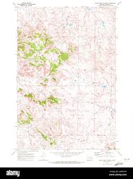 USGS TOPO Map Montana MT Moon Creek School 265476 1969 24000 Restoration  Stock Photo - Alamy