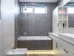 Bathroom With Grey Tiles Design Ideas