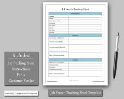 Job Search Tracking Sheet Template Instant Download