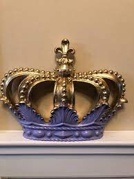 Two Tone Crown Crown Wall Decor Shabby