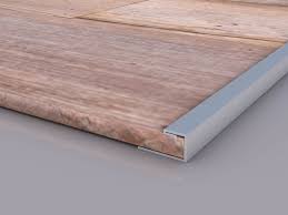 brushed metal edge trim for woody walls