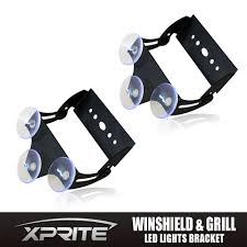 X2 Xprite 52023 Strobe Traffic Advisor Led Light Bar Bracket With Suction Cups Ebay