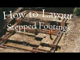 How To Layout Stepped Footings
