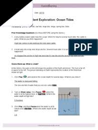 › gizmos student exploration answer key. 12 Ocean Tides Explore Learning Gizmo Tide Moon