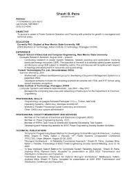 Resume Templates For No Resume Objective Example Work Experience