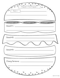 Hamburger Writing Graphic Organizer   Introduction and Free     