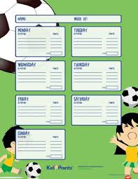 Many Excercise Charts For Kids And Teens Are Available To