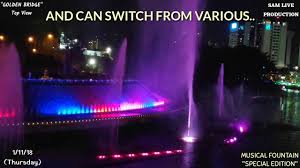 Latest darul hana musical fountain schedule can be checked from google.com or waterfront official page at. Kuching Waterfront Darul Hana Musical Fountain Special Edition Youtube