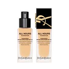 yves saint lau all hours luminous matte foundation 24h longwear spf 30 with hyaluronic acid mc2 25 ml