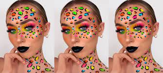 colorful cheetah print makeup tutorial