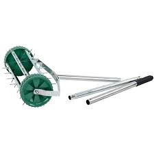 rolling lawn aerator 450mm spiked drum