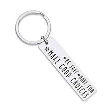 eunigem new driver keychain for boyfriend college student gifts high graduation keychain for daughter son age s boys birthday gift be