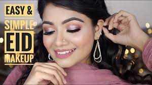 easy simple pink eid makeup tutorial