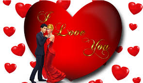 i love you loving couple red