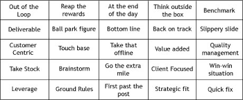 Buzz Word Bingo Play It And Win Management For The Rest Of Us