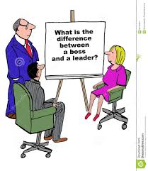 Difference Between Boss And Leader Illustration 59718261