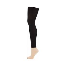 Girls Capezio Dance Hold Stretch Footless Tight 2 Pairs Size