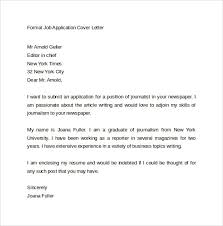 Cover Letter Journalism