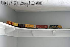 How To Build A Train Shelf Around A Room