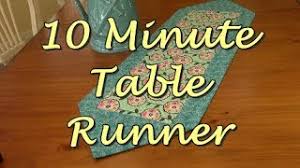 10 minute table runner the sewing