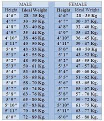 Bodybuilding Diet Height To Weight Chart Weight Charts
