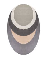 hatsu geometric pattern oval rug 8