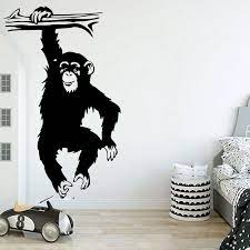 Large Funny Monkey Tree Wall Decal for ...