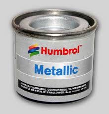11 silver metallic humbrol enamel paint