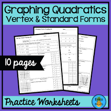 Graphing Quadratics Vertex Standard