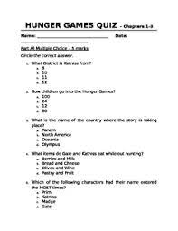Ask questions and get answers from people sharing their experience with risk. The Hunger Games Quiz Worksheets Teachers Pay Teachers