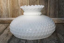 Vintage Hobnail Milk Glass Shade