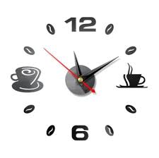 simple coffee diy wall clock classic