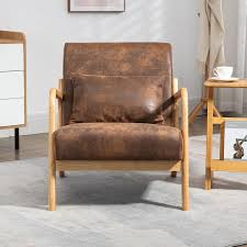 accent chair wood frame arm chair
