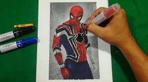 Maybe he is trying to make way for him to reach crime scene. Spider Man Homecoming In Iron Spider Coloring Pages Sailany Coloring Kids Youtube