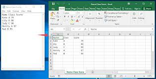 text file to excel file with delimiter