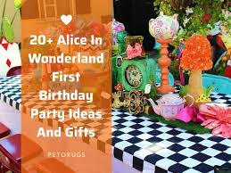 20 Alice In Wonderland First Birthday
