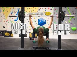 weight training for climbing