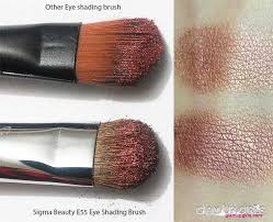 sigma beauty e55 eye shading brush review